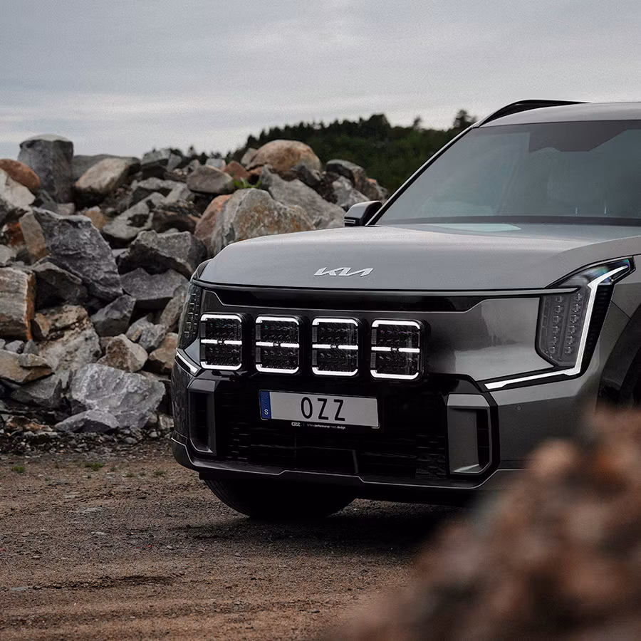 OZZ SQR LED extraljus 9" Svart