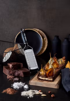 Microplane Gourmet Grovt riv järn, Svart Softgrip