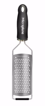 Microplane Gourmet Grovt riv järn, Svart Softgrip