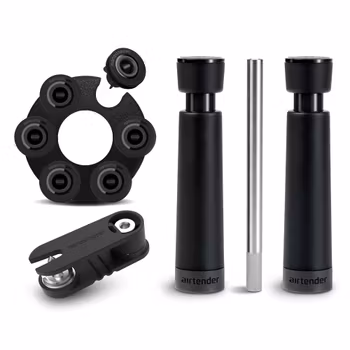 Airtender Superset Vinluftare och vakuumpump samt håltagare för plåtlock. Med 6 stoppers