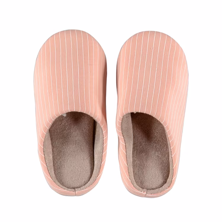 Gestreifte Pantoffeln (Rosa)