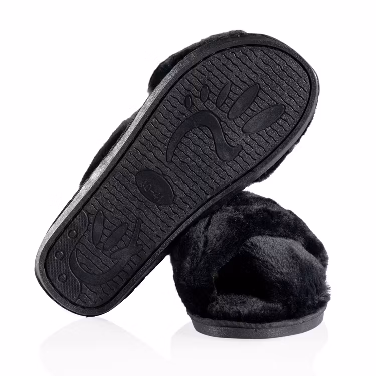 Weiche Pantoffeln (Schwarz)