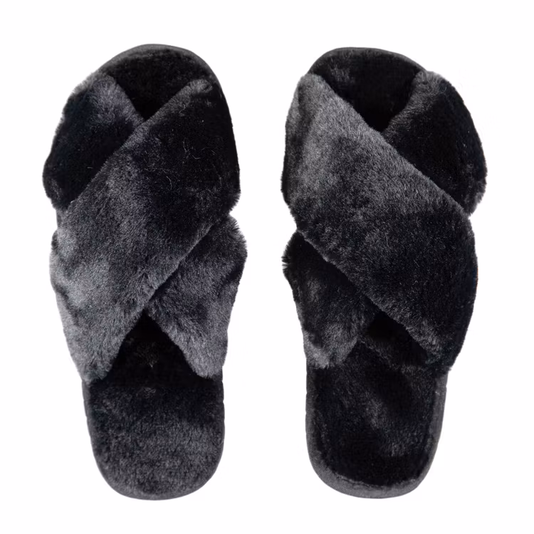 Weiche Pantoffeln (Schwarz)