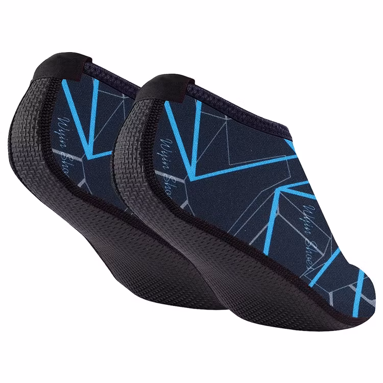 Badeschuhe (Schwarz & Blau)