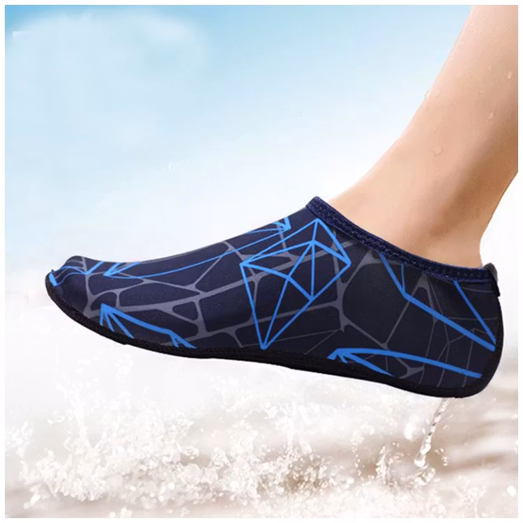 Badeschuhe (Schwarz & Blau)
