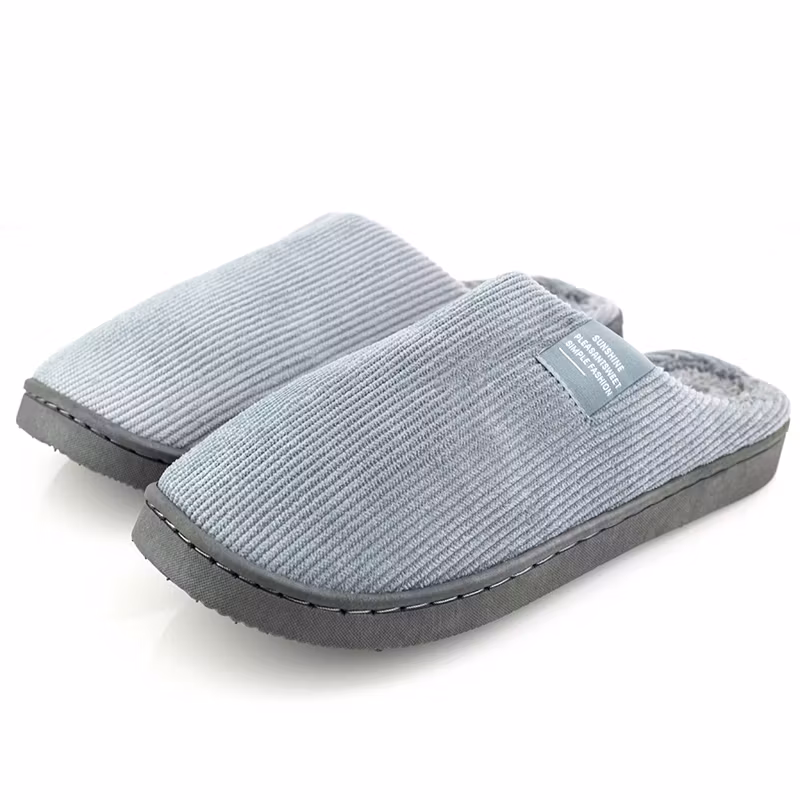 Warme Pantoffeln (Grau)