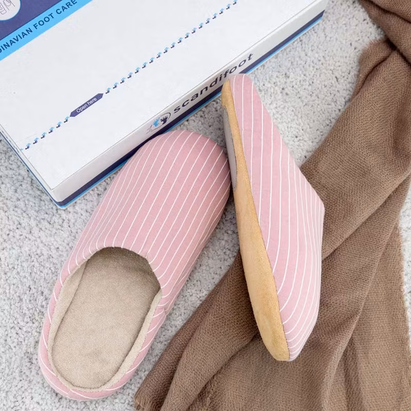 Gestreifte Pantoffeln (Rosa)