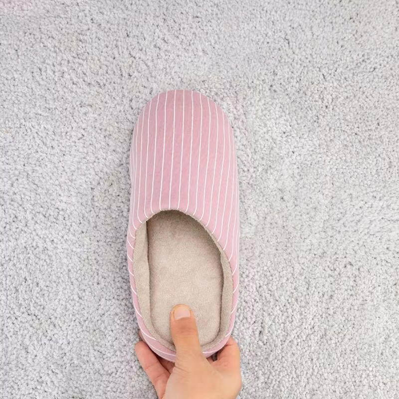 Gestreifte Pantoffeln (Rosa)