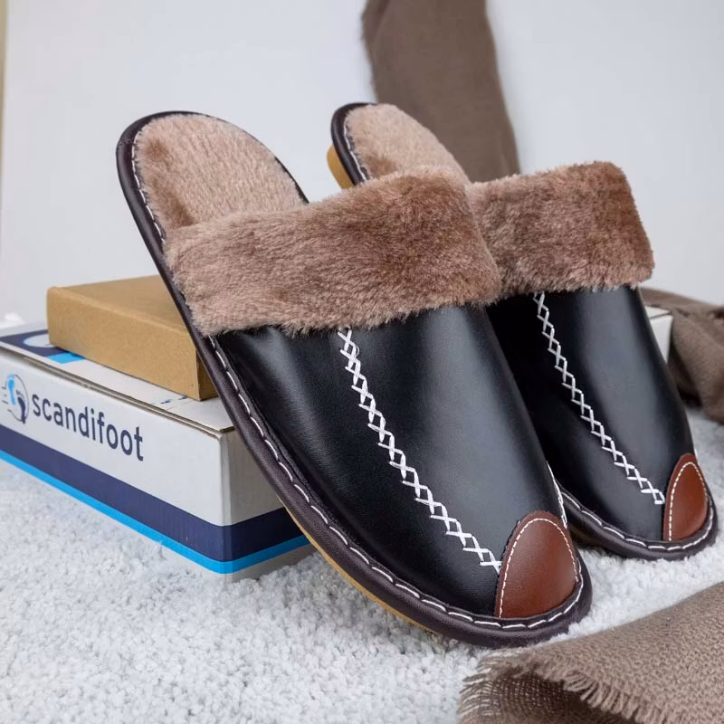 Warme Schuhe für Innenräume (Schwarz)