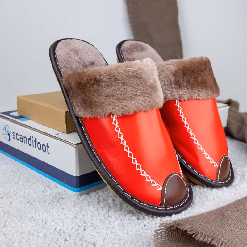 Warme Schuhe für Innenräume (Rot)