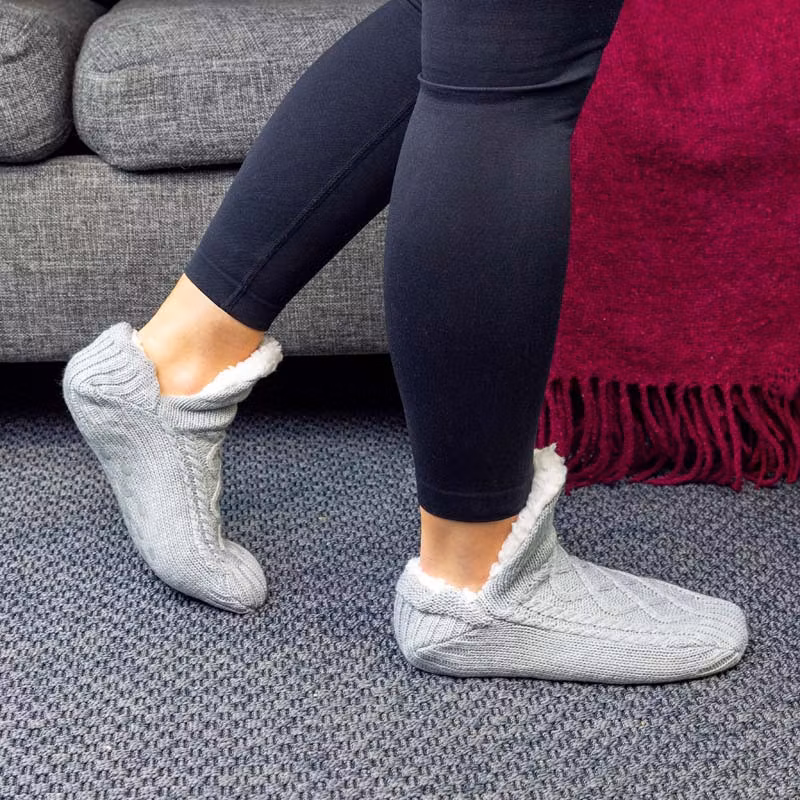 Pantoffelsocken (Grau)