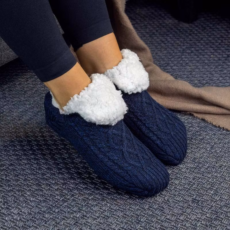 Pantoffelsocken (Blau)