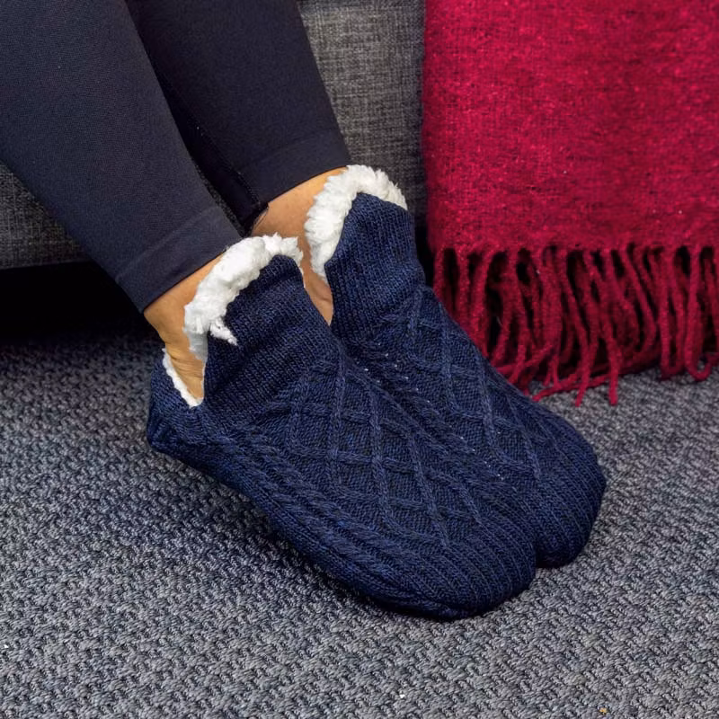 Pantoffelsocken (Blau)
