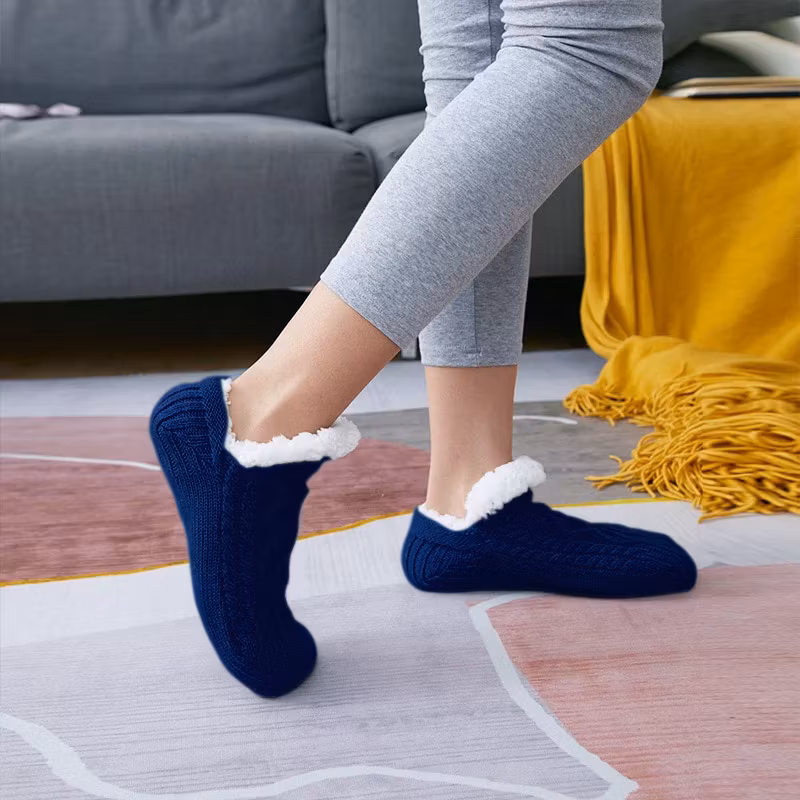 Pantoffelsocken (Blau)