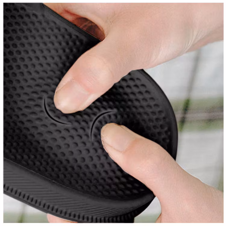 Fersenpantoffeln (Schwarz)
