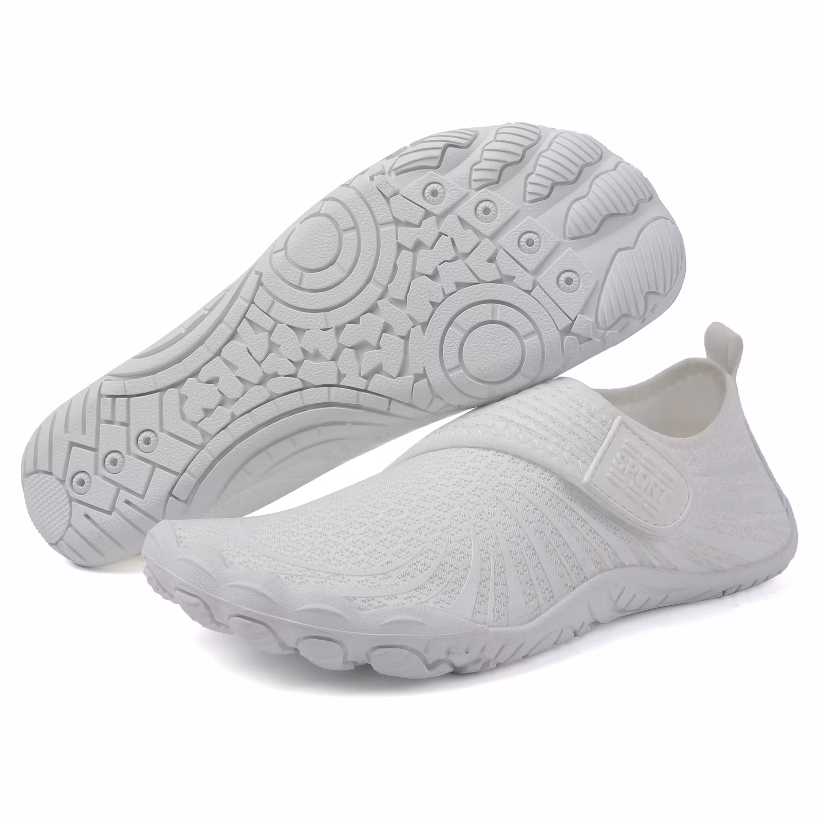 Barfußschuhe mit Klettverschluss (Weiß)