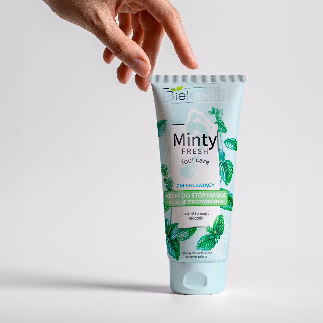 Weichmachende Fußmaske