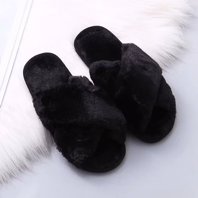 Weiche Pantoffeln (Schwarz)
