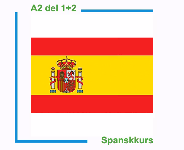 Spanskkurs litt øvet del 1+2 av 4 (Nivå A2)