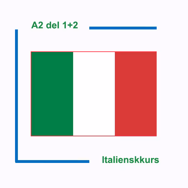 Italienskkurs litt øvet del 1+2 av 4 (Nivå A2)