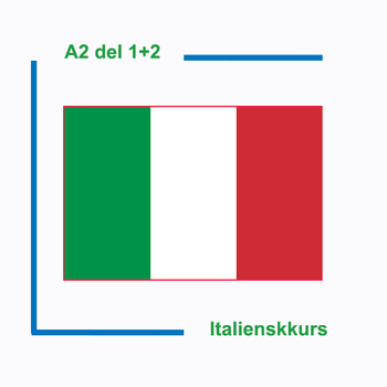 Italienskkurs litt øvet del 1+2 av 4 (Nivå A2)