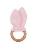 Bitring Tiny waffle rosa, Jollein
