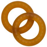 Bitring, naturgummi 2-pack, Rätt start