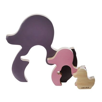 Pussel Shape Sorter Amethyst, Hevea