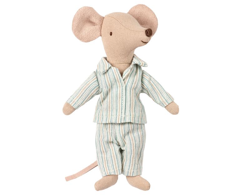 Storebror mus med pyjamas i ask, Maileg