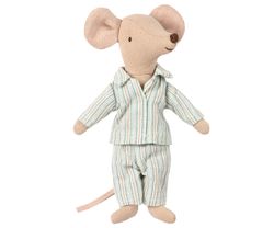 Storebror mus med pyjamas i ask, Maileg