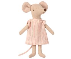 Storasyster mus med pyjamas i ask, Maileg