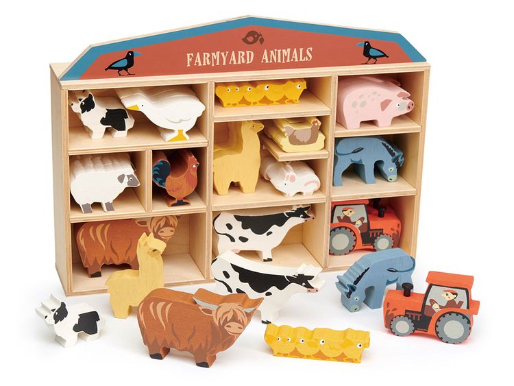 Traktor i trä, Tender Leaf Toys