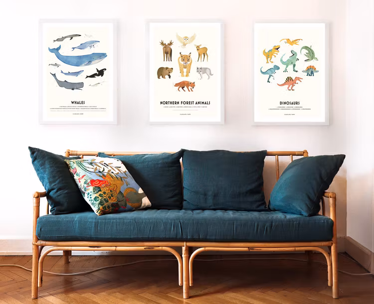 Poster Whales, Casablanca paper