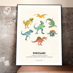Poster Dinosaurs, Casablanca paper