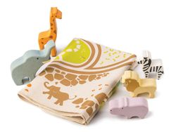 Lekmatta med tillbehör safari, Tender Leaf Toys