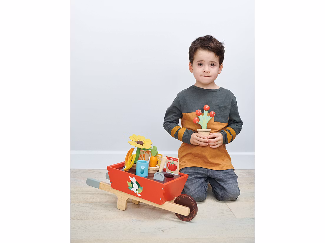 Skottkärra med tillbehör, Tender leaf toys