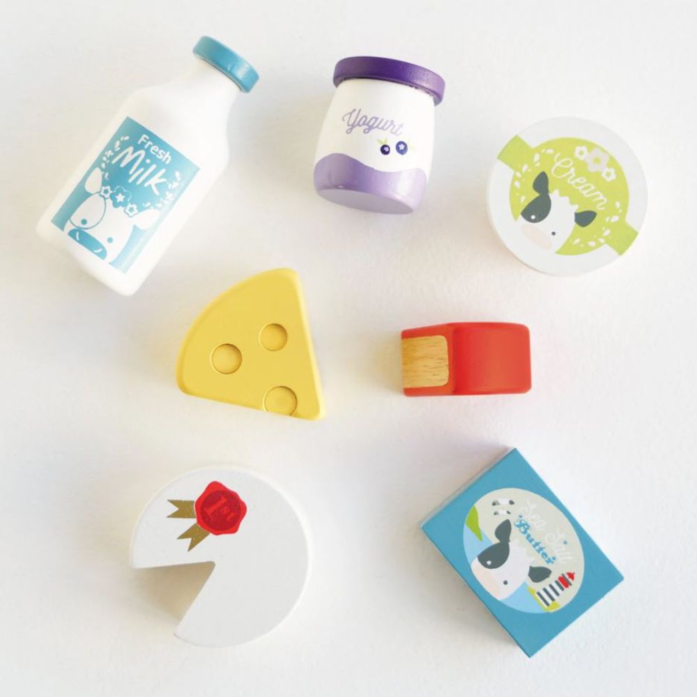 Trälåda - mejeriprodukter, Le toy van