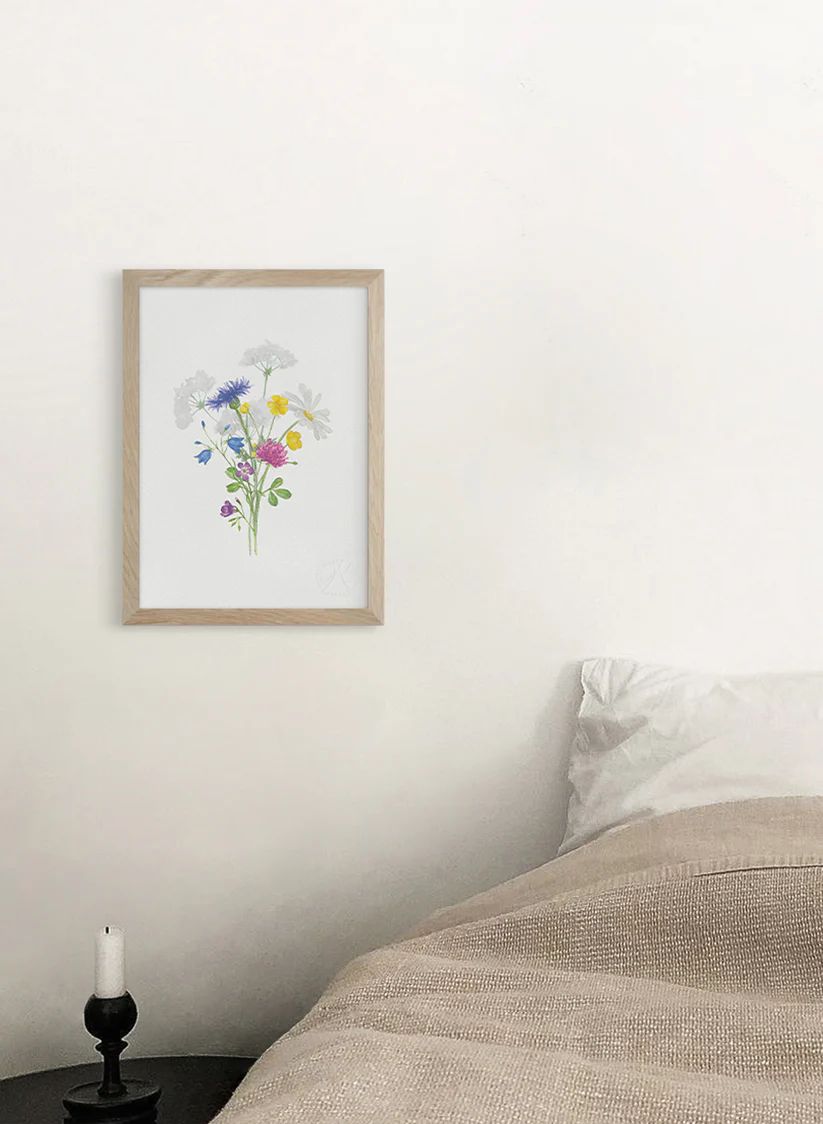 Sju sorters blommor, 30x40cm, Kunskapstavlan
