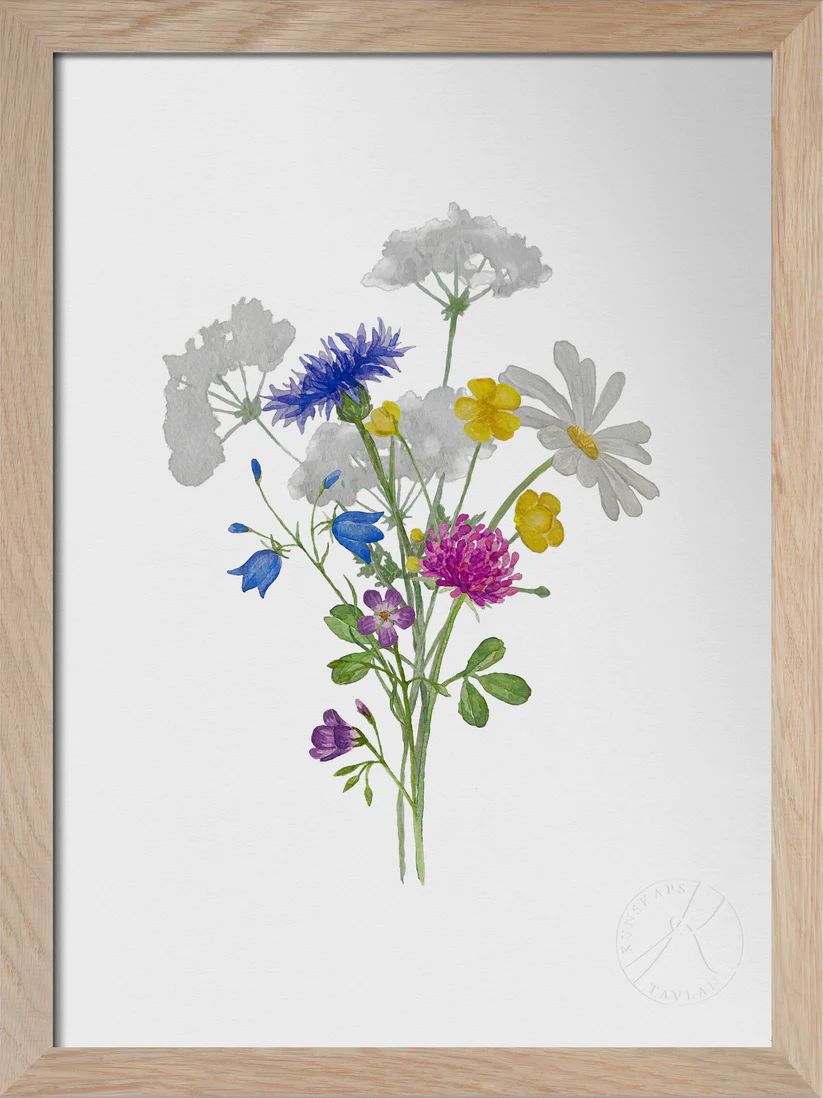Sju sorters blommor, 30x40cm, Kunskapstavlan