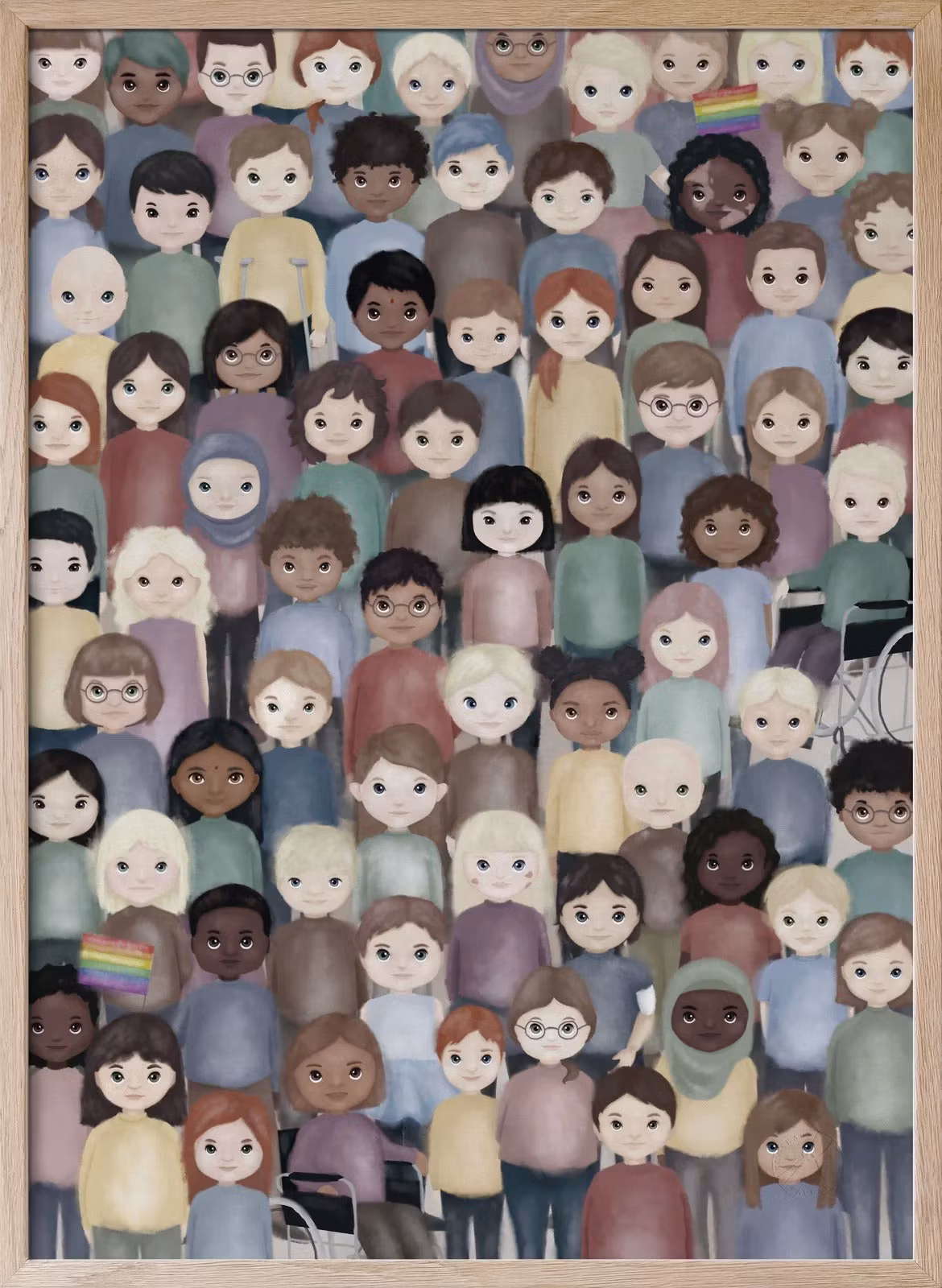 Alla är vi olika, 30x40cm, Kunskapstavlan