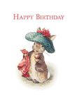 Kort med kuvert "Happy Birthday", 17x12 cm