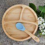 Matset bambu rund, stone blue