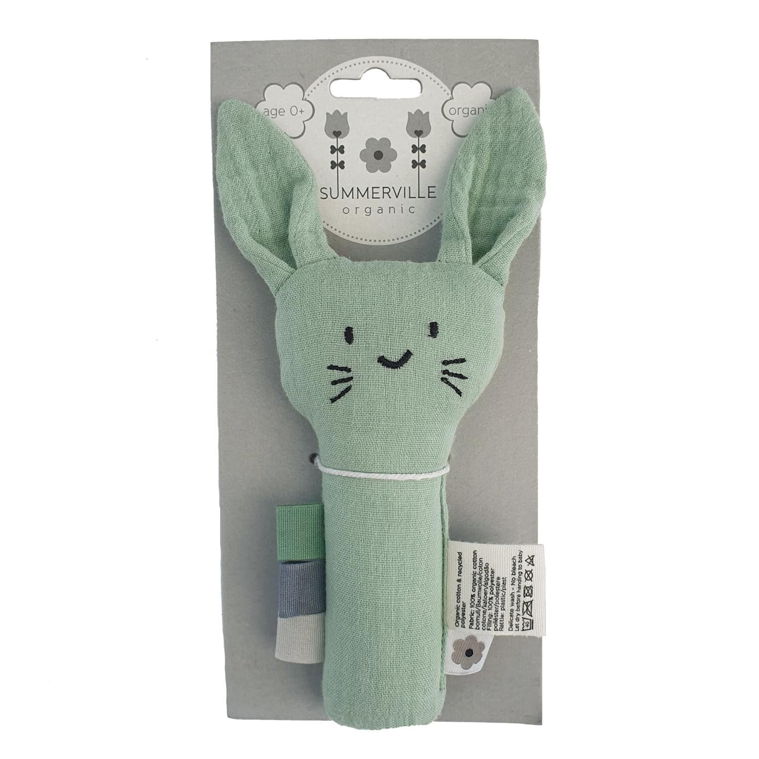 Mjuk skallra kanin, cameo green eko