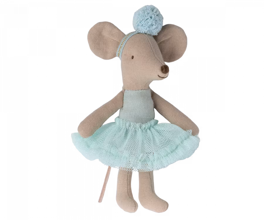 Lillasyster mus, ballerina, light mint, Maileg