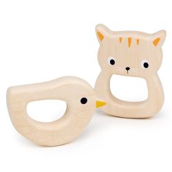 Bitleksak fågel & kattunge