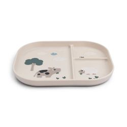 Foodie compartment plate Tiny farm
