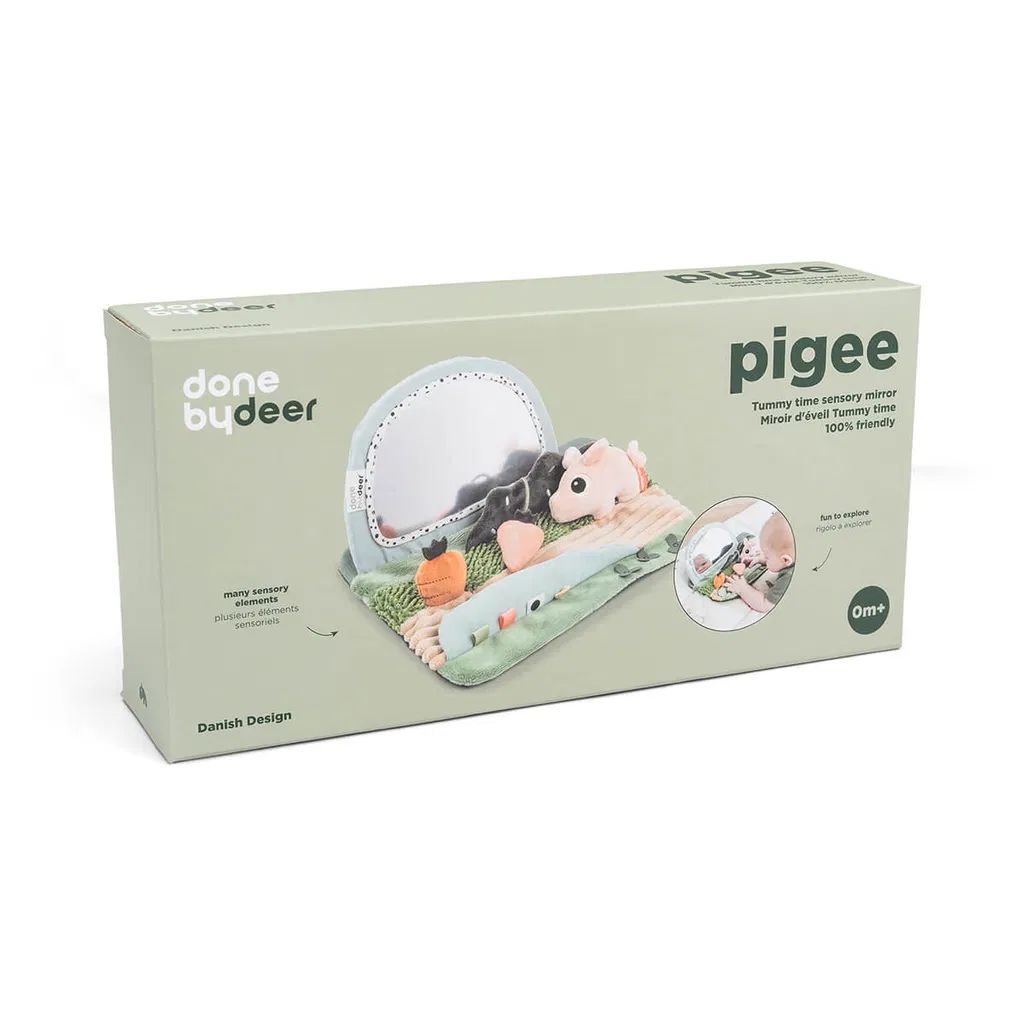 Tummy time sensory mirror Tiny farm