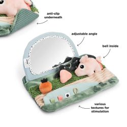 Tummy time sensory mirror Tiny farm