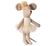 Lillasyster mus, ballerina, off white, Maileg