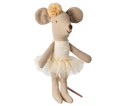 Lillasyster mus, ballerina, off white, Maileg